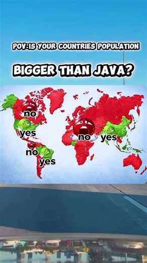 POV: is your Country's population bigger than Java?