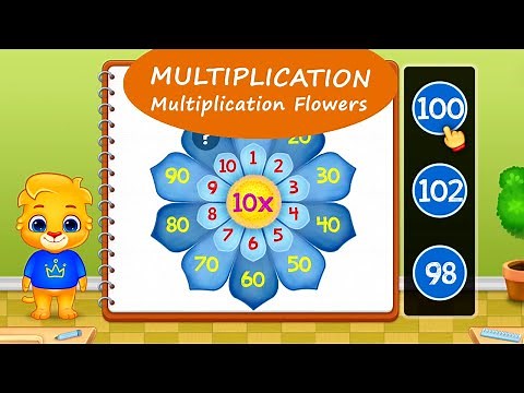 123 Math Multiplication #5 - Learn Multiplication Flowers with Lucas and Ruby | RV AppStudios Games