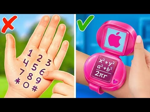 Crazy Hacks With Cardboard For Smart Students 🤩 GENIUS DIY SCHOOL CRAFTS