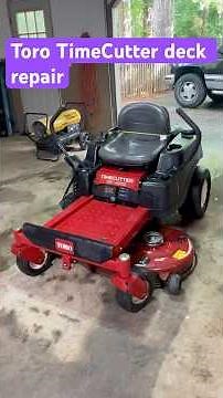 OUCH 🤕 Toro Timecutter deck repair#toro #zeroturn #lawn #mechanic #work #repair #fyp #fypシ #reels