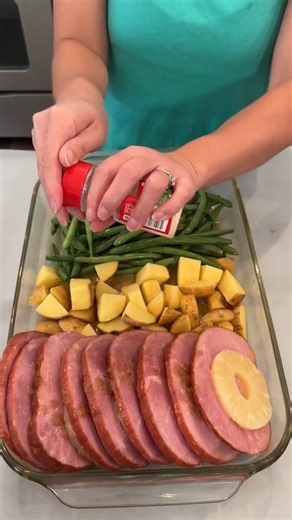 15K views · 104 reactions | Scrumptious one pan ham dinner  This video was produced by Network Media and Olivia | The Simple Dish | Facebook