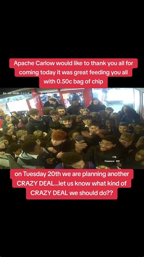 we like to thank you all for coming today it was great feeding you all now on Tuesday 20th we are planning another CRAZY offer...details tomorrow😃 #ireland #dublin #carlow #viral #fyp