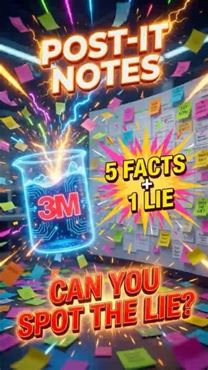 📝 5 Insane Post-it Notes Facts + 1 Lie 🤯 Spot the Fake!