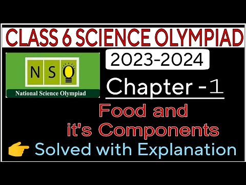 Class 6 Nso Science Olympiad (2023-2024) | Solved with explanation|SOF|Science Olympiad Chapter 1|