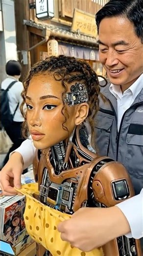 Robot check-up at Japan’s comic expo 🤖