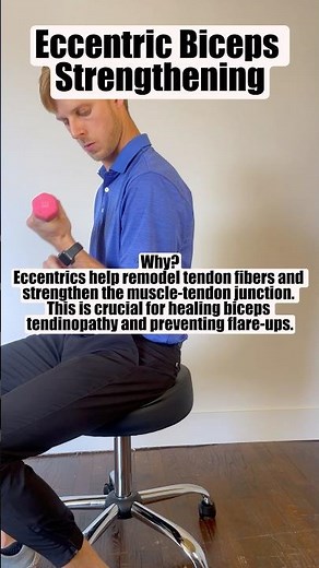 Eccentric Biceps Strengthening | Rehab for Elbow and Arm Pain #armpain