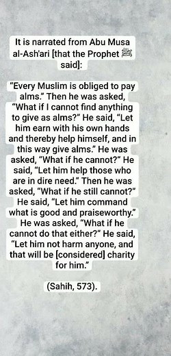 Every Muslim is obliged to pay alms