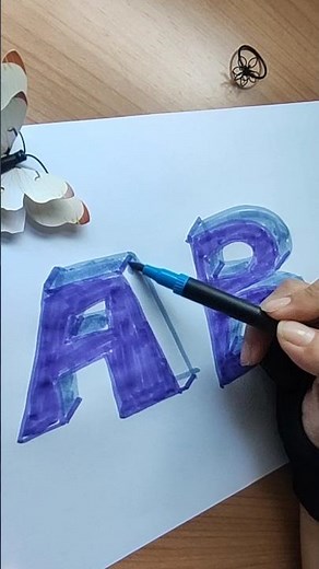 Como hacer letras 3D. Facil