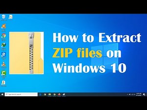 How to EXTRACT ZIP files on Windows 10 (Simple Method)