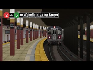 OpenBVE Special: (R142) 2 Train to Wakefield-241st Street via Lexington Ave EXP