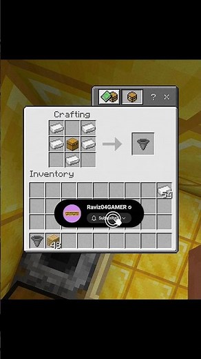How to make hopper in minecraft | raviz04gamer