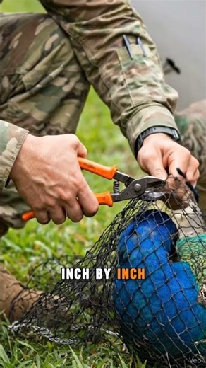 Soldier Saves a Trapped Peacock — A Life Rescued in the Middle of the Forest