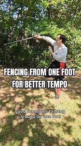 Fencing from One Foot for Better Tempo