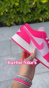Brand New Pink Nike’s 😍🩷 - #barbie #pink #jordan #sneakers #springstyle #casualoutfit | Pink Ivy Customized Shoes