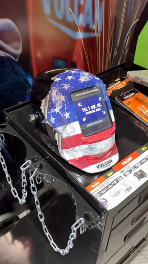 37K views · 670 reactions | Unveiled this past week at @semashow: The Vulcan 10.1 square inch ARCSAFE Auto-Darkening Welding Helmet is getting another design!  Look for it in stores soon. Priced at $159.99. #HarborFreight #SEMA #welding | Harbor Freight | Facebook