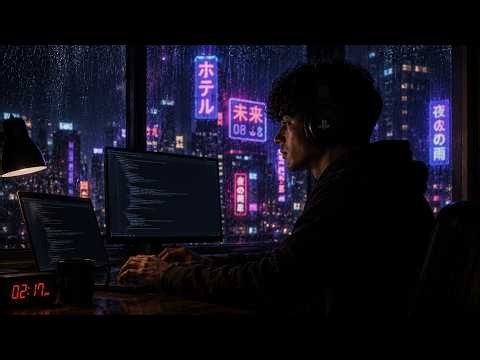 🌃 Neon Rain in Tokyo 🏮 High-Energy Lofi for Coding, Study & Deep Focus