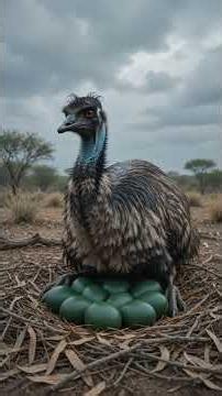Why Male Emus Raise the Chicks Alone | Complete Reproduction Process