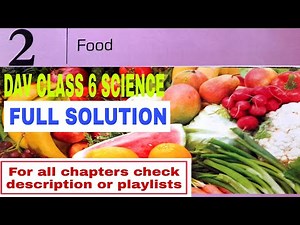 DAV CLASS 6 SCIENCE CHAPTER 2 FOOD QUESTIONS ANSWERS ||FULL SOLUTION || EDUMAGNET
