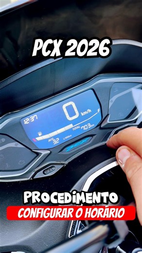 DICA RÁPIDA | COMO AJUSTAR O RELÓGIO DA PCX 2026 #shorts #viral