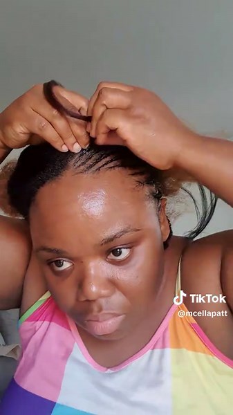 All Back Conrow Hair Tutorial for Natural Hair Styles