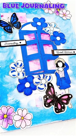 💙 Blue Aesthetic Journaling ✨ Day 75/365 #shorts #journaling #aesthetic