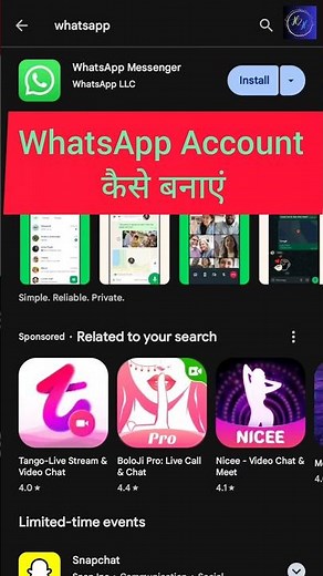 How to Create WhatsApp Account | New Whatsapp id kaise banaye