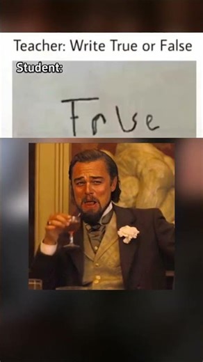 True or false teacher ? 💀😂