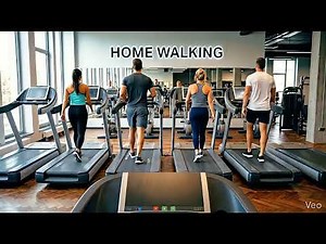 4K Walking at Home: Virtual Gym Ambience | Immersive Treadmill Loop for Focus & Fitness