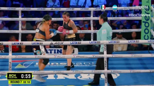 Se engancha la colombiana 🔥🔥🔥 Paola soltó la derecha y le metió un tremendo golpe a Barbie. Te damos un buen gancho con Codere, descarga la app y obtén hasta $5,000 con tu bono de bienvenida, hoy mismo #ConCoderePegaMásDuro Codere | TUDN MEX