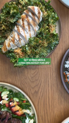 Eat healthy without all the hassle. Plus, get 10 free meals free breakfast for life. | HelloFresh