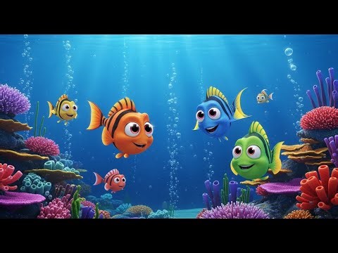 Colorful Fish in the Ocean Deep | Nursery Rhyme Song for Kids