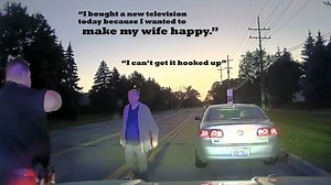 "Everything's going wrong": Sterling Heights Police stop speeding man, hook up new TV