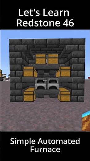 Easy Automated Furnace | Let's Learn Redstone 46 | Minecraft Bedrock Redstone Tutorial
