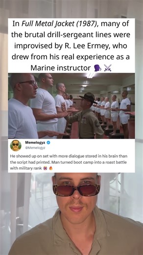 In Full Metal Jacket (1987), R. Lee Improvised Most of His Drill Sergeant Lines