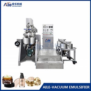 [Hot Item] Cream Detergent Ointment Heating Mixer Tank with Agitator Vacuum Emulsifier Homogenzing Mixing Tank