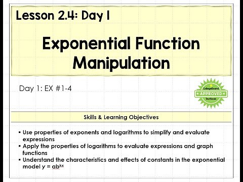 2.4-A Exponential Function Manipulation Video