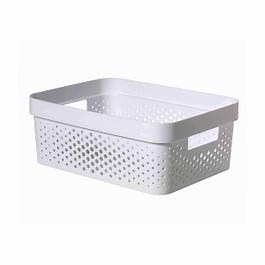 Curver Infinity Recycled Storage Basket 11 Litres Pack of 6