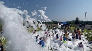23K views · 130 reactions |  Kick off summer with mountains of foam, music, and nonstop fun at our Bubble Blast-off Block Party! All ages are welcome—just wear something comfy (no swimsuits), bring a towel, extra clothes, and get ready to dance through the suds! 﫧 | Laurel County Public Library | Facebook