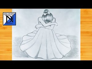 How to draw sad girl Tutorial | Easy Step by Step drawing for beginner | sketch of girl