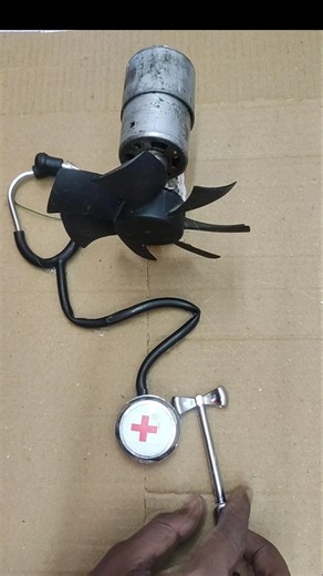 funny DC motor rotation with his doctor equipment•DC motor hack