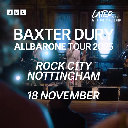 Watch Baxter Dury perform the title track from his new album ‘Allbarone’ live on Jools Holland and get hyped for the gig as it's right around the corner... 📺 Watch 👉 tinyurl.com/y9794y48 🎟️ Tickets 👉 tinyurl.com/4p9rhhe7 | ROCK CITY