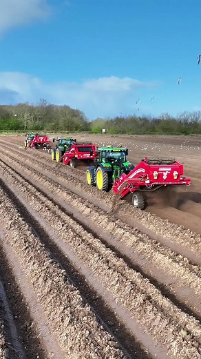Preparing the Field with John Deere Tractors and Grimme Destoners