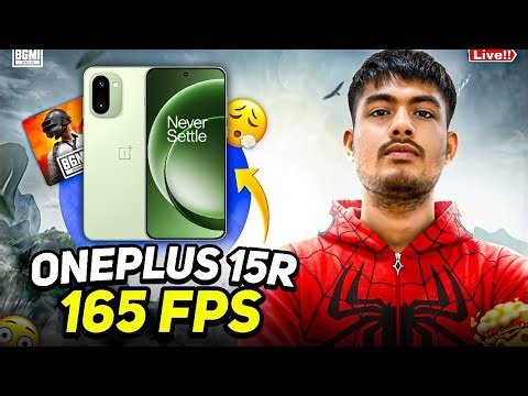 OnePlus 15R 165 FPS BGMI TEST 🔥 FPS METER LIVE | MISS KIYA KYA ? #oneplus15r #bgmi #120fps