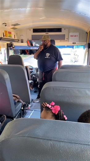 Mr. Anderson, is giving the PreK students a quick run down of school bus safety. | Hale County Schools Transportation