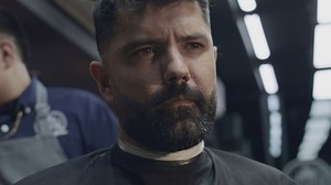 Bearded man getting a haircut - Free Stock Video