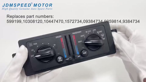 HVAC A/C Heater Dual Climate Control Panel Module Switch 599199 Replacement for 2000-2005 Buick Century 3.1L 2000-2004 Buick Regal 3.8L Replaces # 10308120,10447470,599199