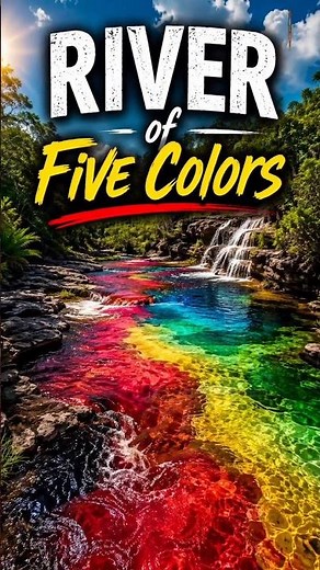 This river naturally turns into FIVE different colors every year!