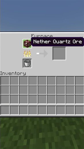 How To Get Nether Quartz With Smelting In Minecraft #Shorts