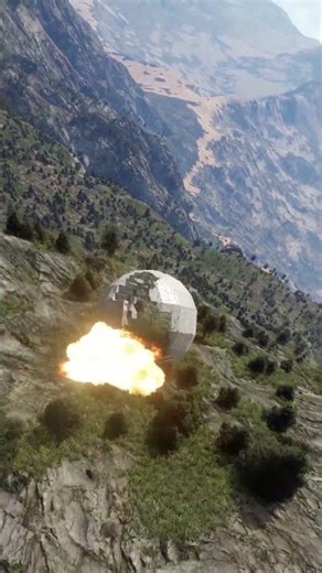 Space Engineers 2: Ball Rolling Down Mountain