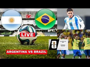 Argentina vs Brazil 4-1 Live World Cup Qualifier CONMEBOL Football Match Score Highlights en Vivo
